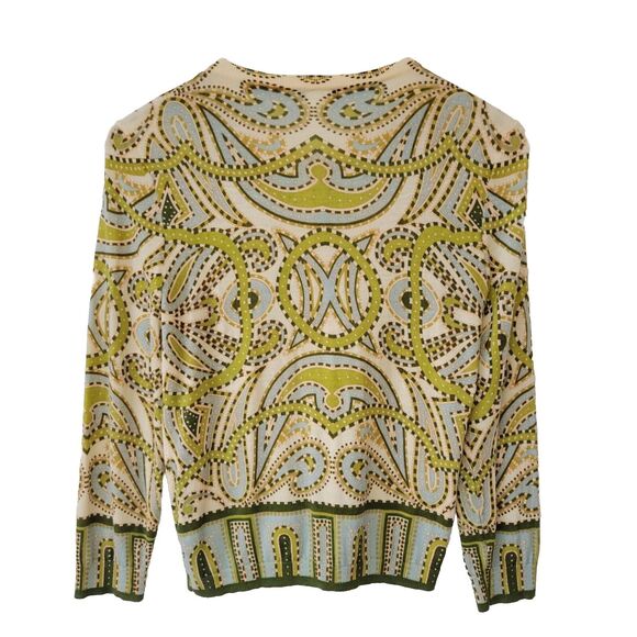 J. Crew Merino Wool Trastevere Paisley Cardigan Women Size S - Picture 2 of 7